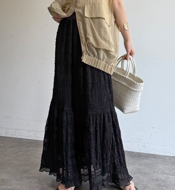  「プリーツギャザースカート」|スカート|