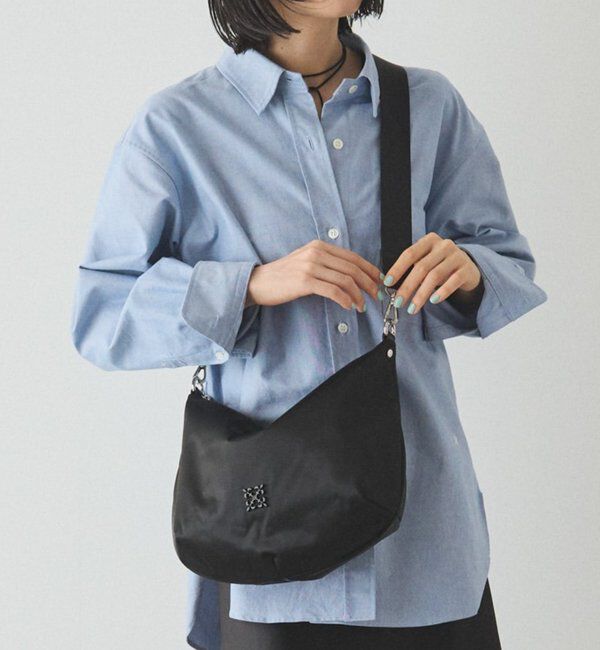  「クラウズナイロン2WAYショルダーバッグ」|ショルダー・メッセンジャー|ブラック