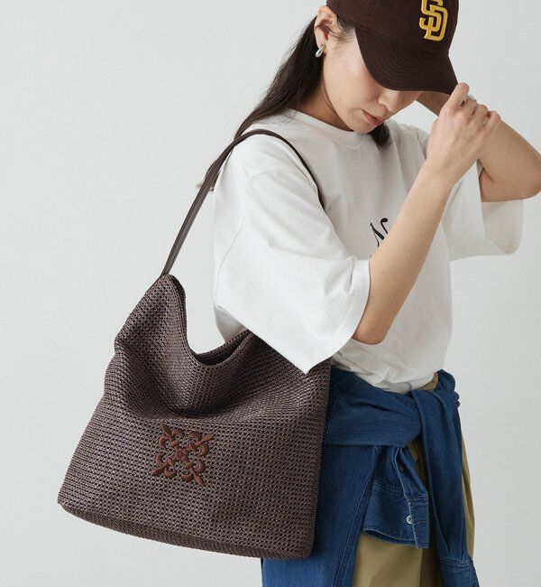  「ナイロンラフィアワンショルダーバッグ」|ショルダー・メッセンジャー|