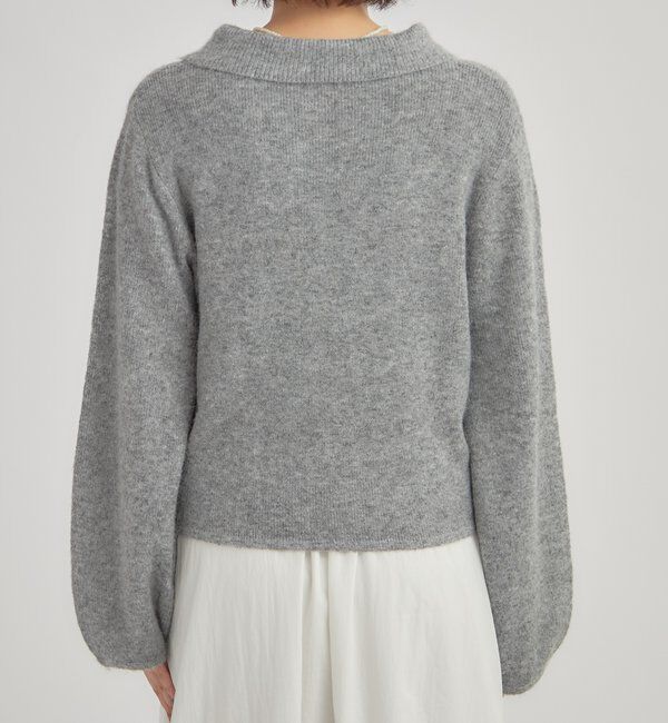  「襟付きロングスリーブニット」|ニット・セーター|