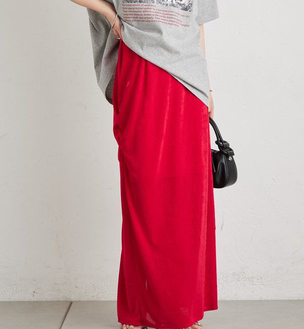  「マルチベルト付きカラーネットスカート」|スカート|