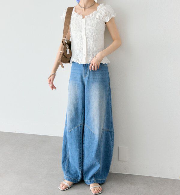  「シャーリングフレンチブラウス」|シャツ・ブラウス|