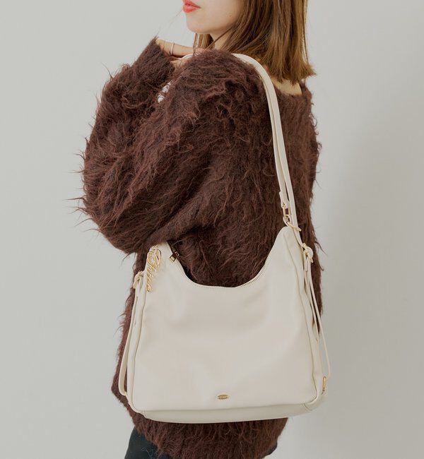  「ロゴチャーム付き3wayホーボーバッグ」|ボストンバッグ|