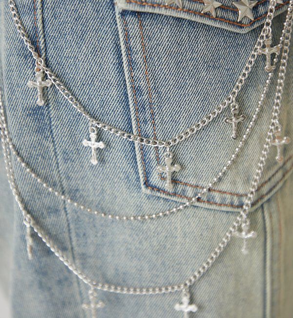  「クロス3連チェーン」|ブローチ・コサージュ|