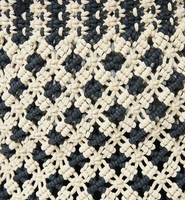 collex「【ANANS】SMALL マクラメワックスコードミックストートバッグ【予約】」|かごバッグ|