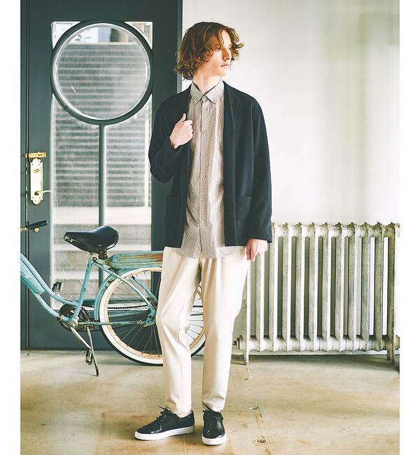 ABAHOUSE「【ミニチェック】スーピマ タイプライター ボタンダウンシャツ」|シャツ・ブラウス|