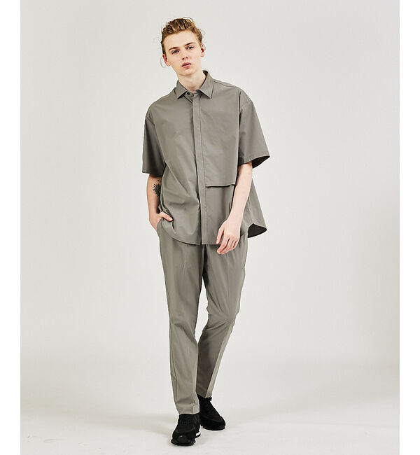 ABAHOUSE「【AH ABAHOUSE / セットアップ対応】撥水 ストレッチ 半袖シャツ」|シャツ・ブラウス|