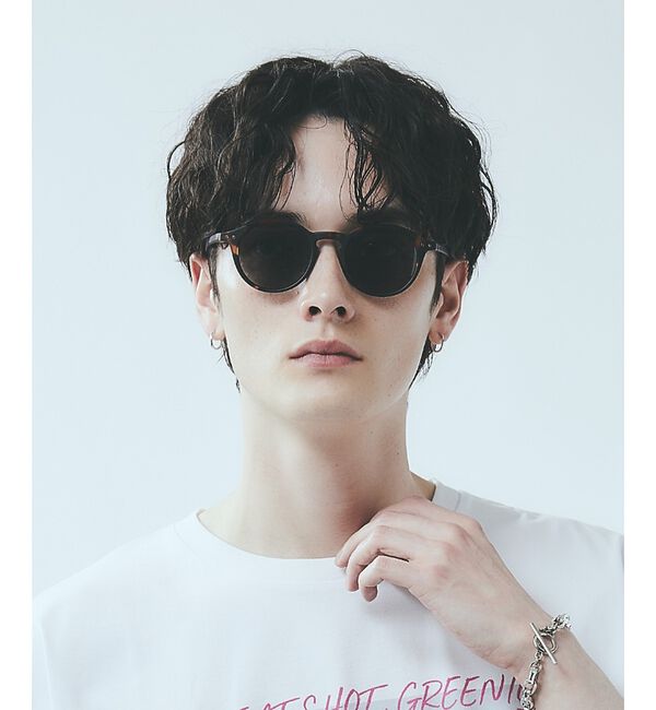 ABAHOUSE「【IZIPIZI / イジピジ】SUN #D / ボストン型 サングラス / ユ」|メガネ|ブラウン系その他1