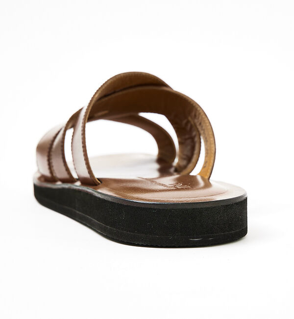 alfredoBANNISTER「【一部店舗＋WEB限定】クロスレザー アクセント サンダル」|サンダル|