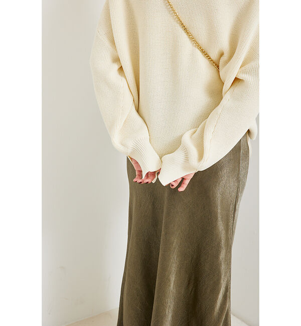 Rouge vif「衿付片畦ニットプルオーバー」|ニット・セーター|