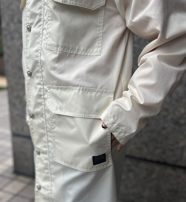 Rouge vif「【TAION/タイオン】ナイロン フード コート / ノンダウン ミリタリー【W」|ブルゾン・スタジャン|