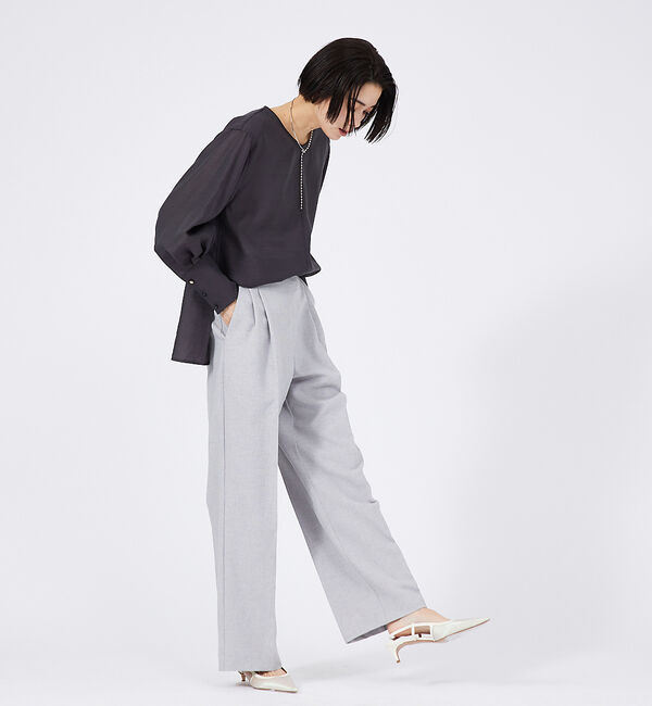 qualite「【セットアップ対応】クリスピーリネンパンツ」|その他|