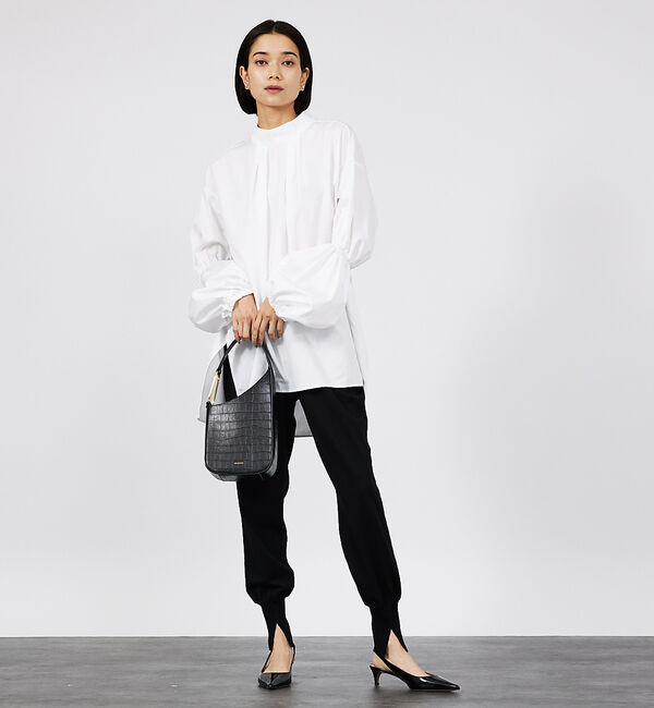 qualite「コットンギャザーパフシャツ」|シャツ・ブラウス|