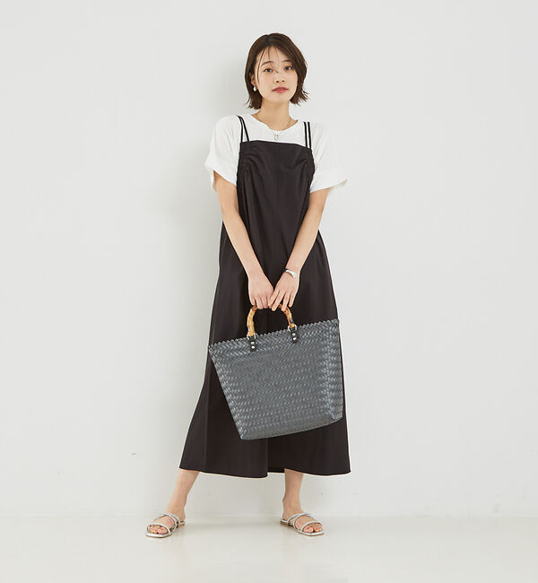 abahouse mavie「バンブートートバック」|かごバッグ|