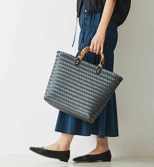 abahouse mavie「バンブートートバック」|かごバッグ|