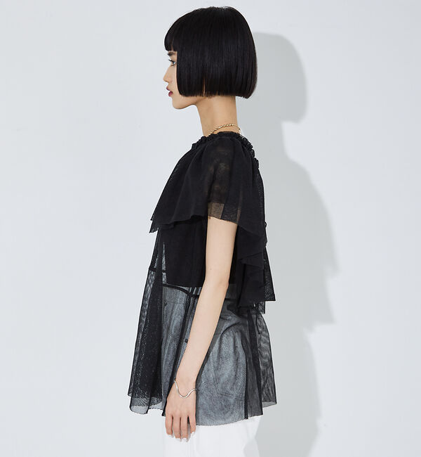 NOMINE「【iocus】マルチWAYカラー+コットンネットトップス」|Tシャツ・カットソー|