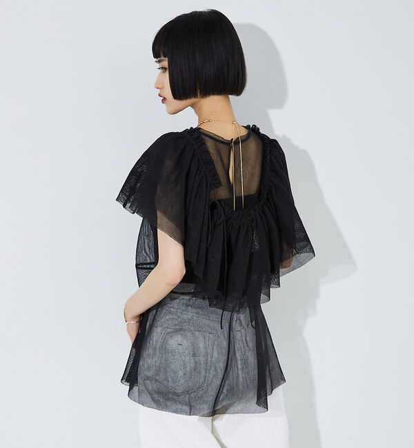 NOMINE「【iocus】マルチWAYカラー+コットンネットトップス」|Tシャツ・カットソー|