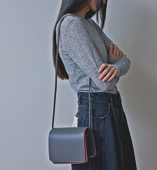 NOMINE「【cheek】Line mini shoulder カラーライン ショルダーバッ」|ショルダー・メッセンジャー|