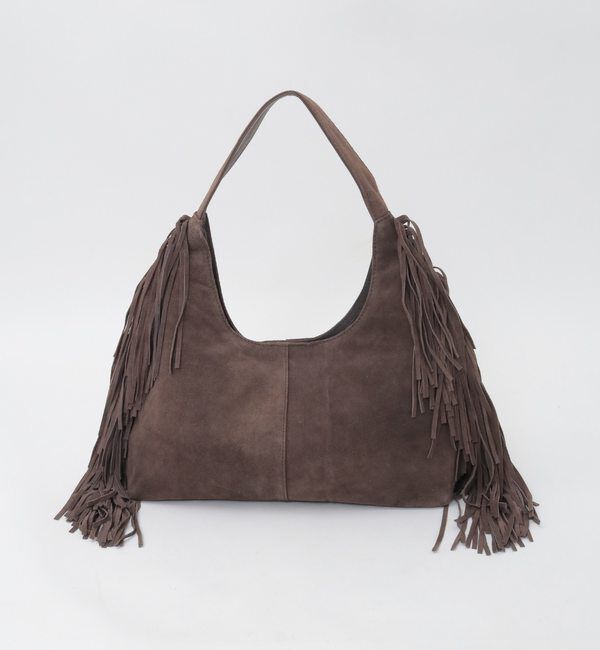 SOFFITTO「【DEPECHE./デペッシュ】フリンジショルダーバッグ」|ショルダー・メッセンジャー|ブラウン