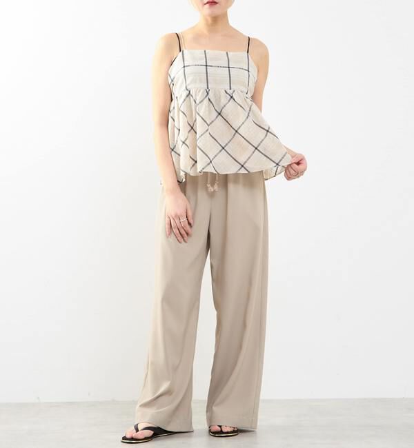 SOFFITTO「【A_/エース】ゴム仕様＆ドローコード付きリラックス ストライプパンツ」|その他|