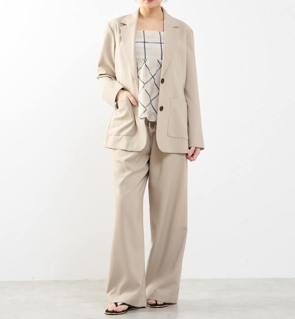 SOFFITTO「【A_/エース】ゴム仕様＆ドローコード付きリラックス ストライプパンツ」|その他|