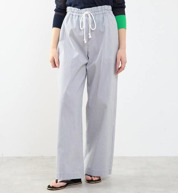 SOFFITTO「【A_/エース】ゴム仕様＆ドローコード付きリラックス ストライプパンツ」|その他|