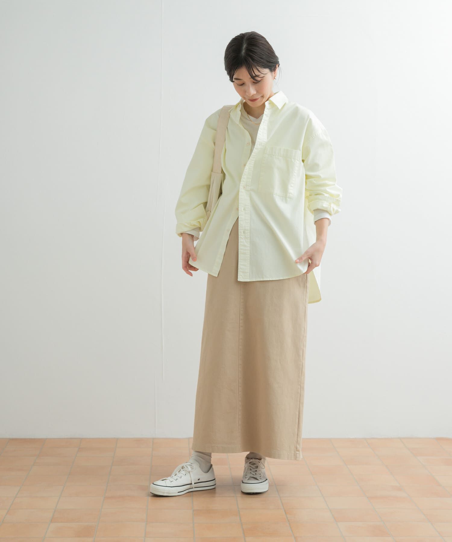 URBAN RESEARCH DOORS「製品染めカラースカート」|スカート|