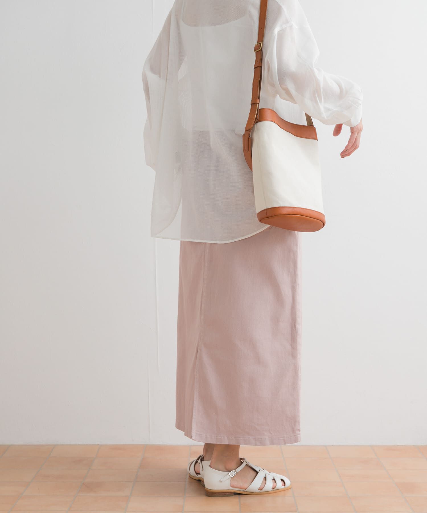 URBAN RESEARCH DOORS「製品染めカラースカート」|スカート|