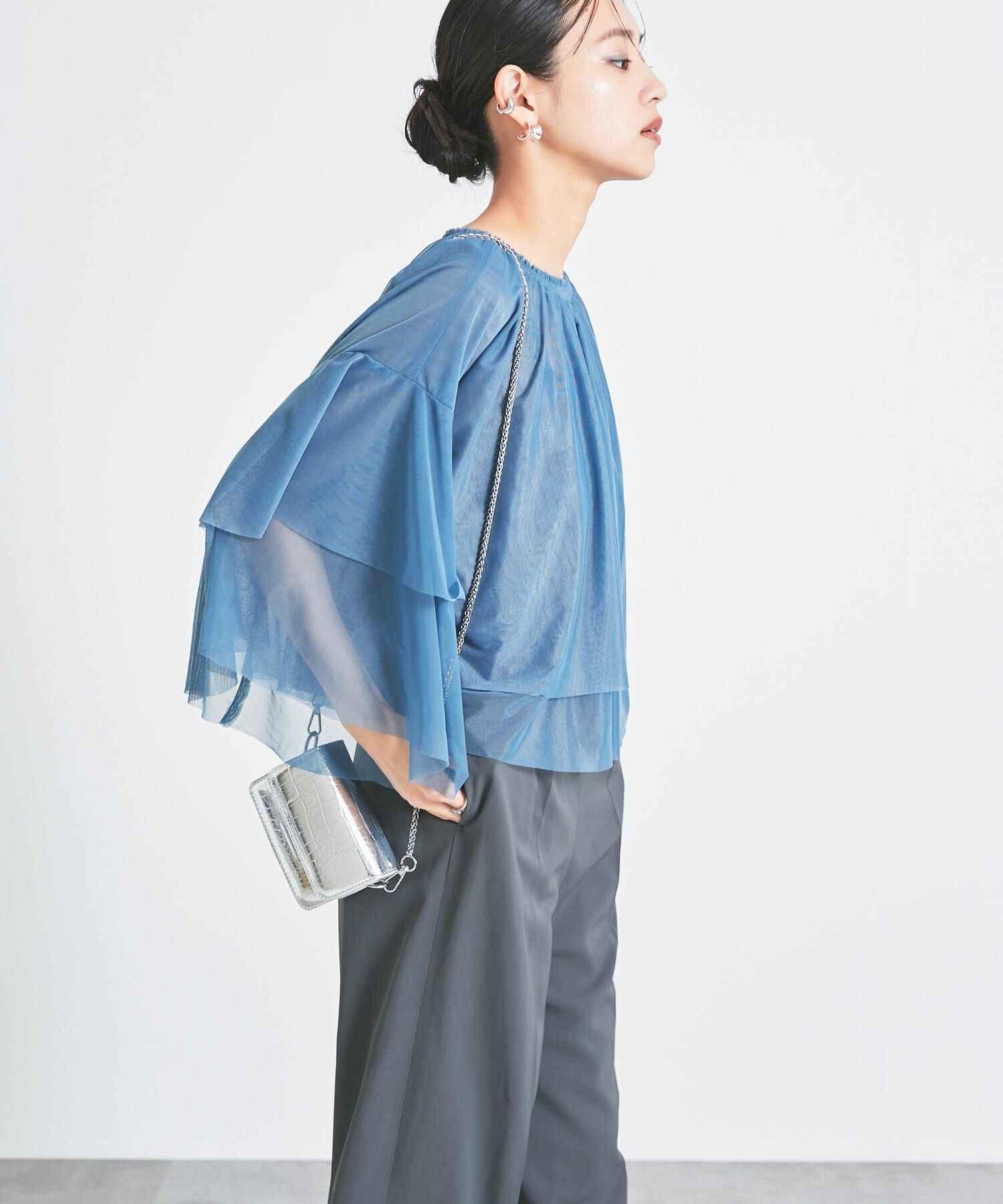 URBAN RESEARCH ROSSO「チュールブラウスセットオールインワン」|スカート|