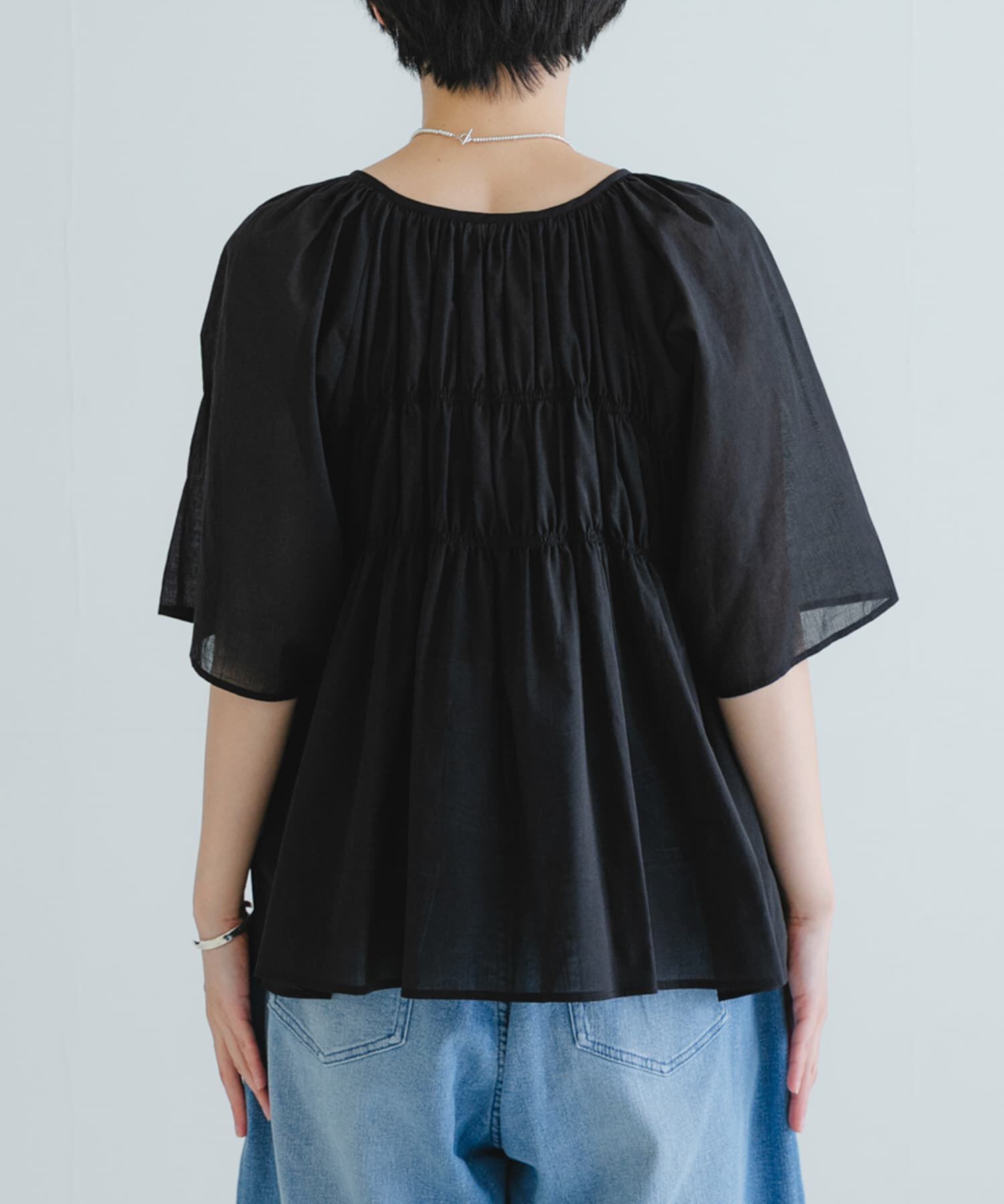 URBAN RESEARCH「コットンボイルシャーリングブラウス」|シャツ・ブラウス|