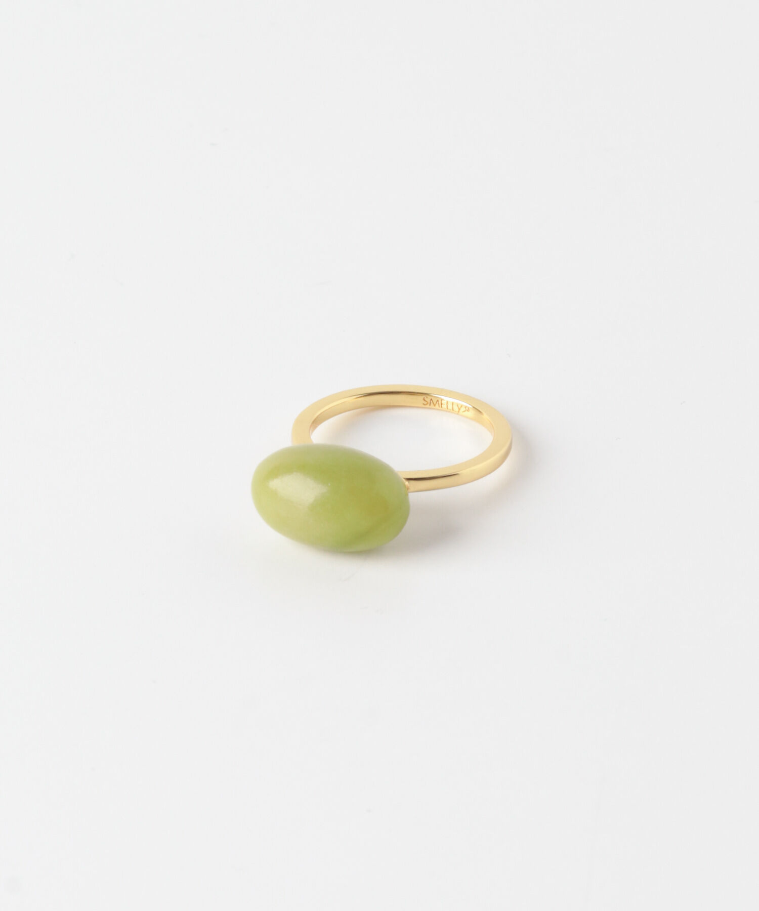 SMELLY「SMELLY so&rsquo;　oval yellow jade ring」|リング|