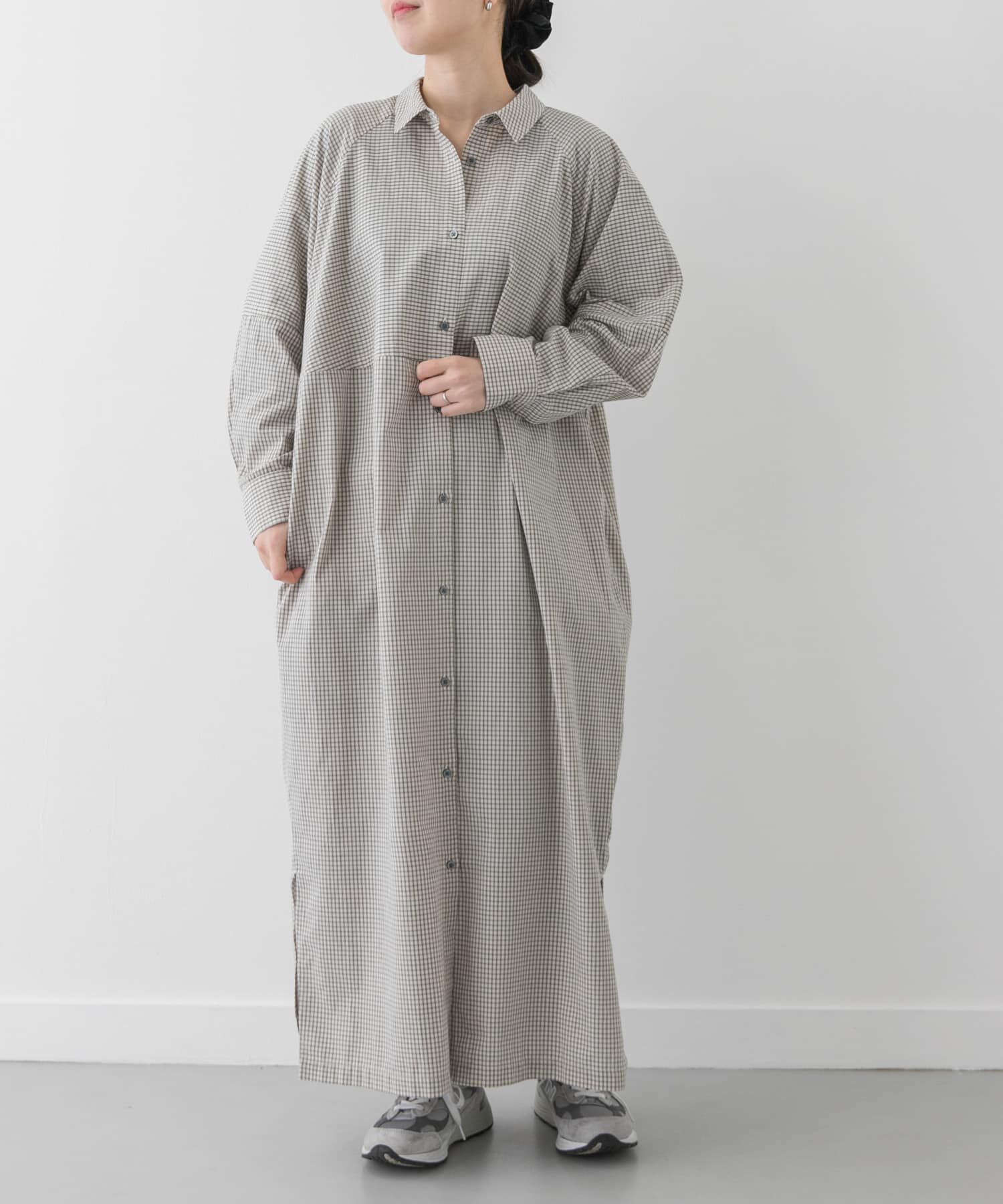 URBAN RESEARCH DOORS「FORK&SPOON　バレルシャツワンピース」|ワンピース|