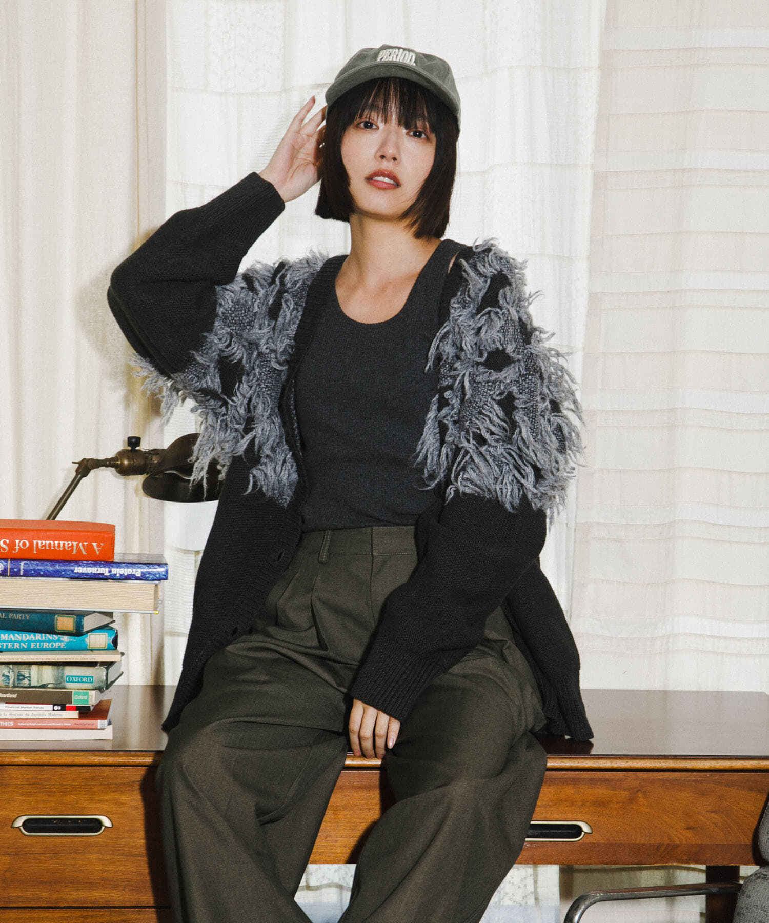  「ジャガードフリンジカーディガン」|カーディガン|