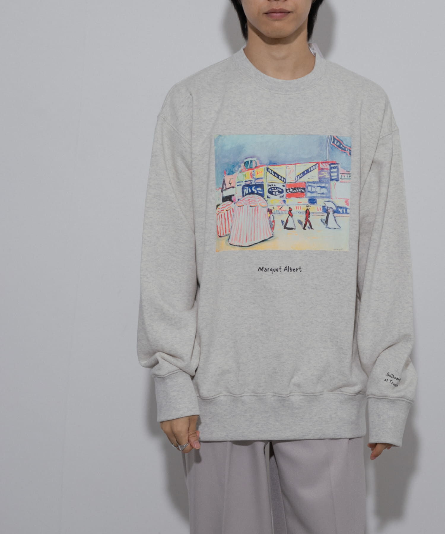 SENSE OF PLACE by URBAN RESEARCH「『別注』Albert Marquet プリントスウェット」|スウェット・ジャージ|グレー