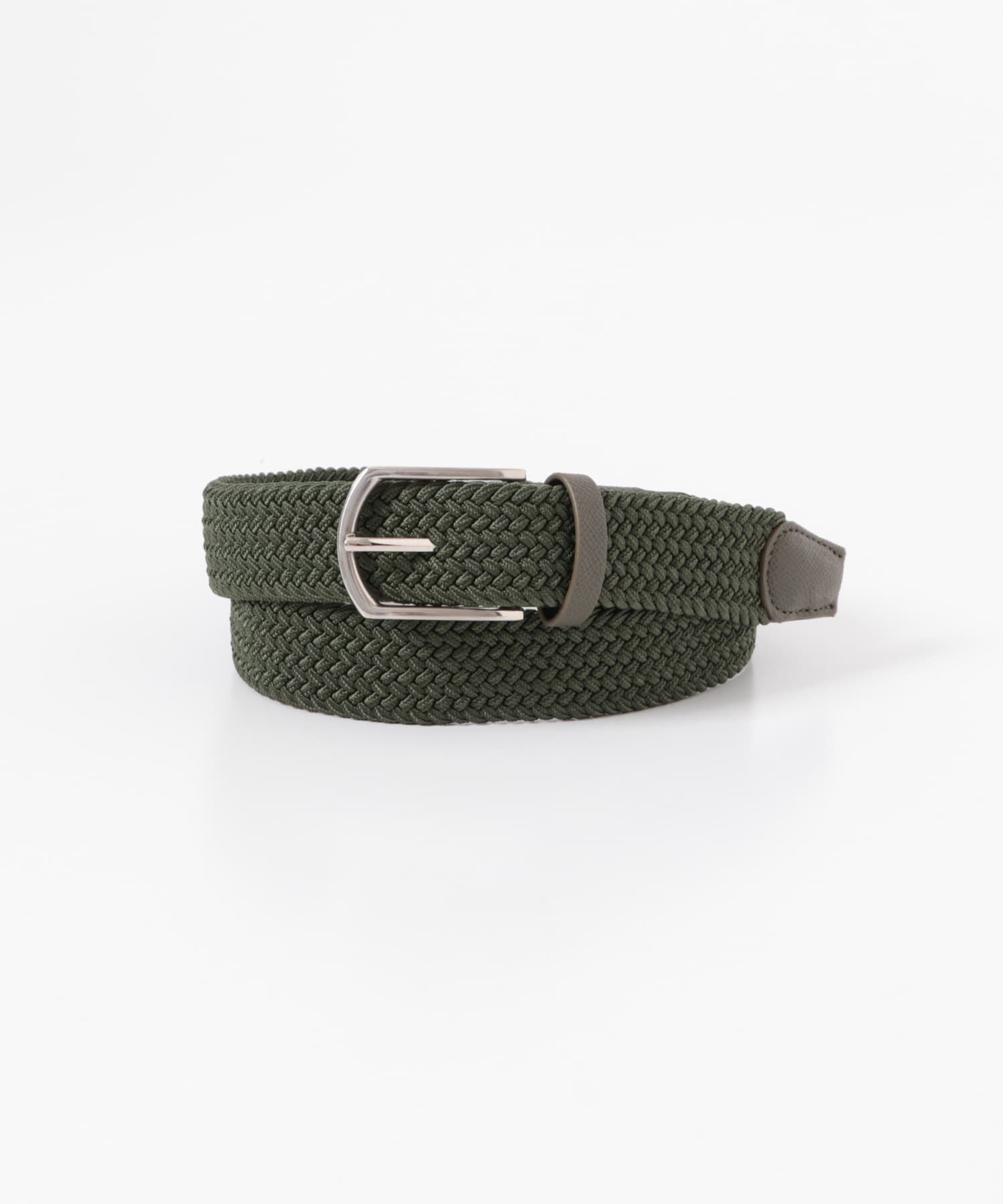 SENSE OF PLACE by URBAN RESEARCH「ゴムメッシュベルト」|ベルト|カーキ