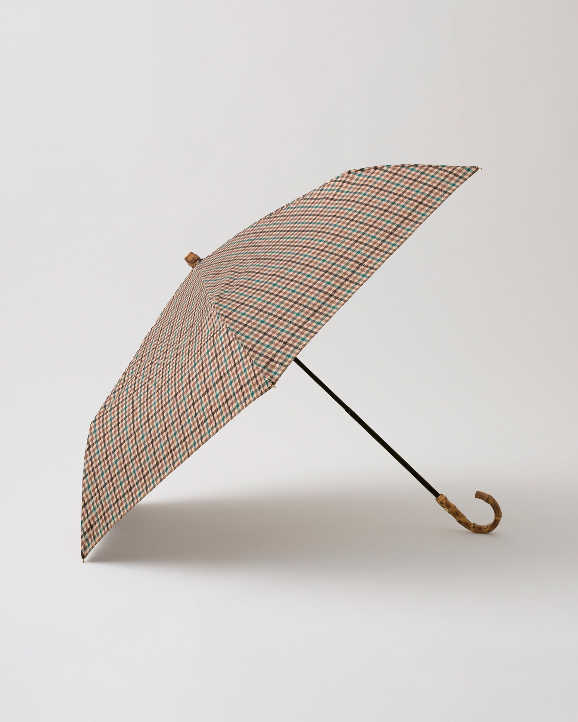 Traditional Weatherwear「【軽量】FOLDING BAMBOO MINI」|傘|ﾍﾞｰｼﾞｭｼｪﾌｧｰﾄﾞﾁｪｯｸ