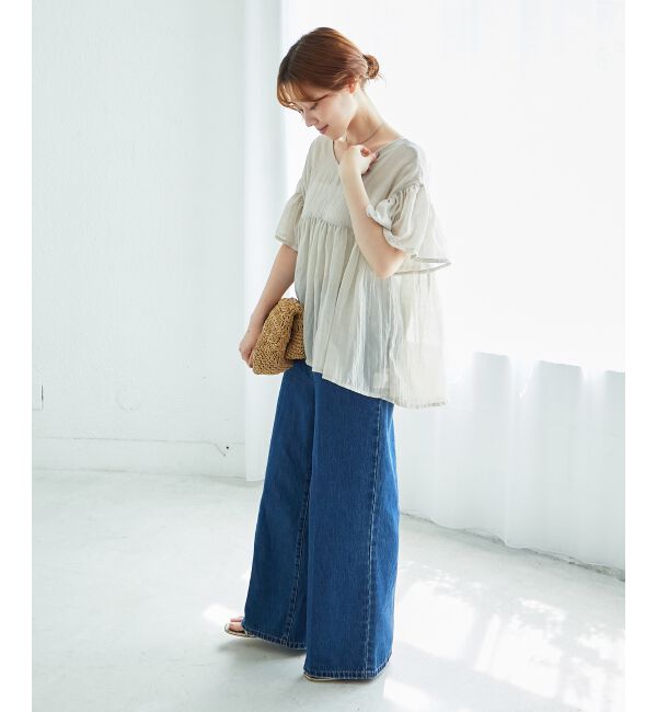  「デニムバギーパンツ」|デニム|