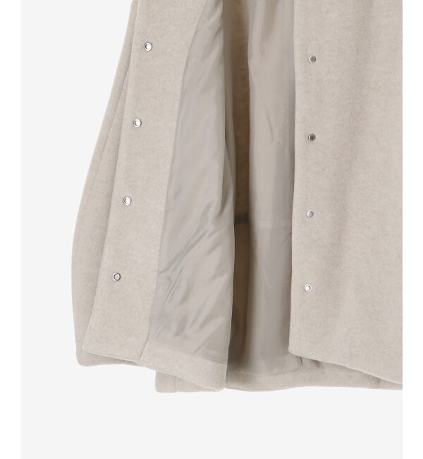  「ノーカラーコクーンミドルコート」|ノーカラーコート|