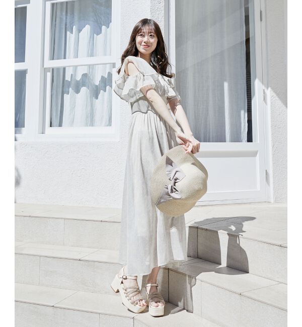  「ダブルカラーコルセットワンピース」|ワンピース|