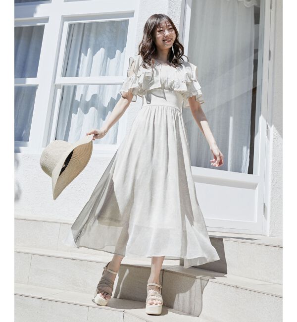  「ダブルカラーコルセットワンピース」|ワンピース|