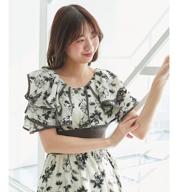  「ダブルカラーコルセットワンピース」|ワンピース|