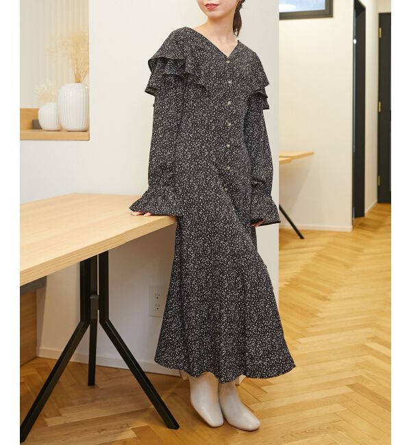 MAJESTICLEGON「スタイルアップフリルワンピース」|ワンピース|