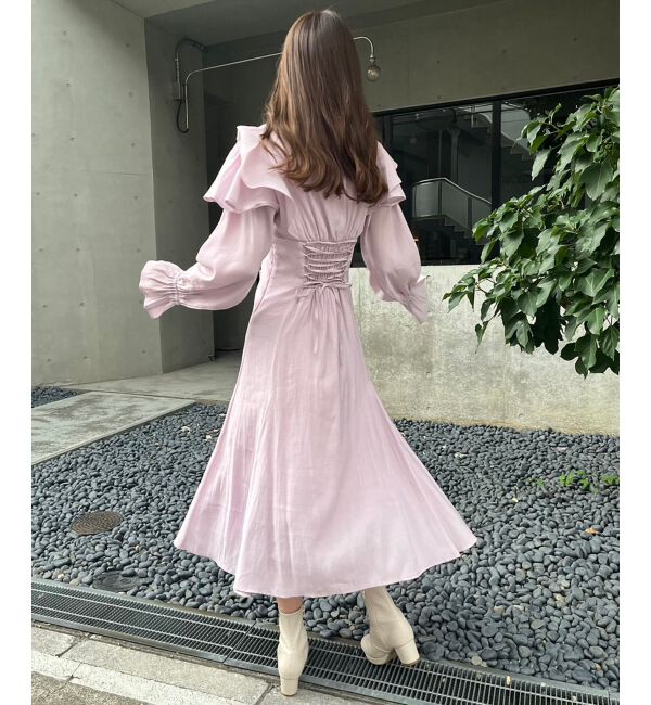 MAJESTICLEGON「スタイルアップフリルワンピース」|ワンピース|