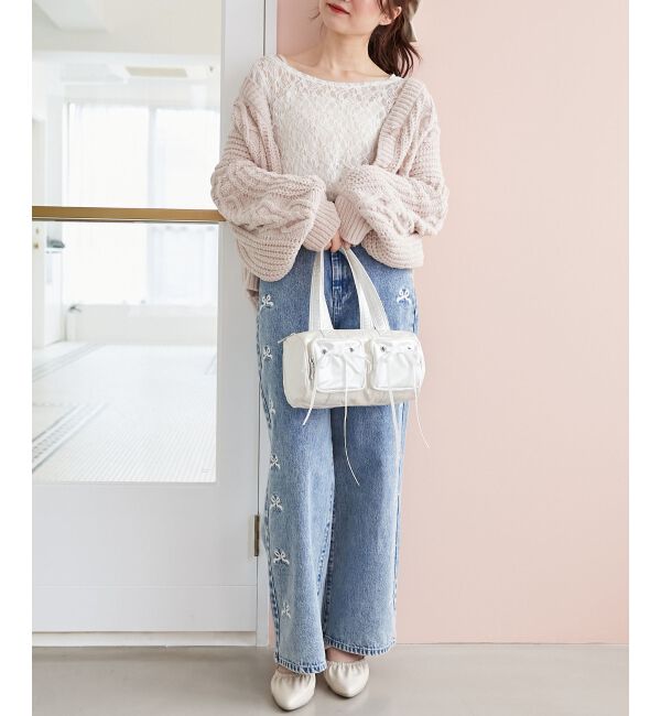 MAJESTICLEGON「ハートマシュマロモールカーディガン」|カーディガン|