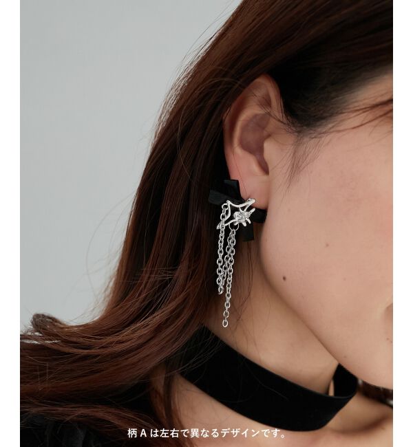 MAJESTICLEGON「リボンモチーフイヤリング」|イヤリング|