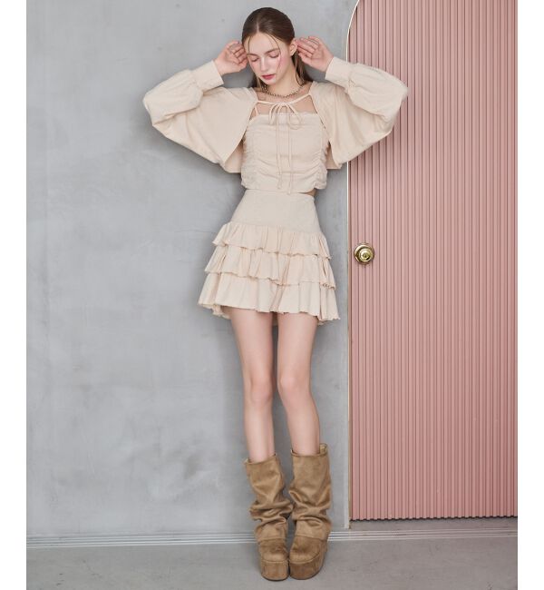  「ブーツカバーセット厚底ブーツ」|ショートブーツ|