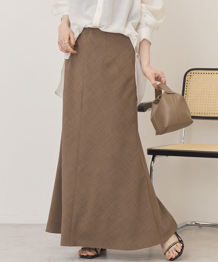 AMERICAN HOLIC「【接触冷感・イージーケア】リネンライクマーメイドスカート」|スカート|