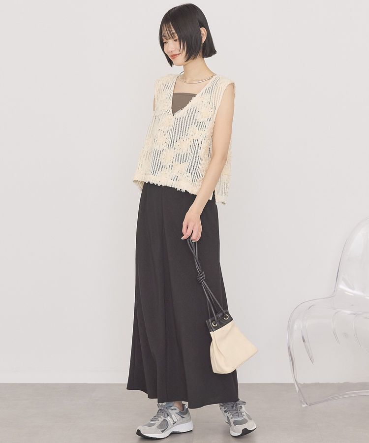 AMERICAN HOLIC「【接触冷感・イージーケア】リネンライクマーメイドスカート」|スカート|