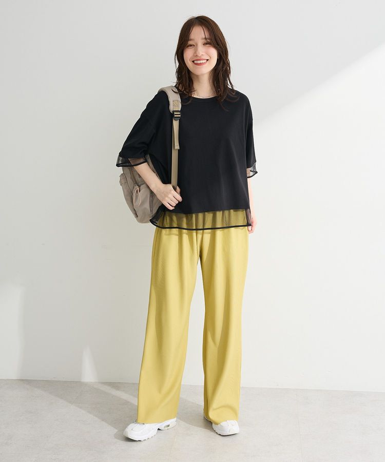 Green Parks「【適ON】遮熱チュールドッキングプルオーバー」|Tシャツ・カットソー|