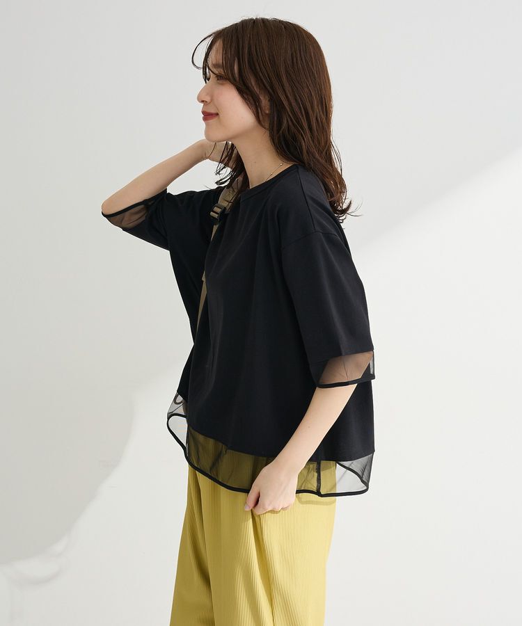 Green Parks「【適ON】遮熱チュールドッキングプルオーバー」|Tシャツ・カットソー|